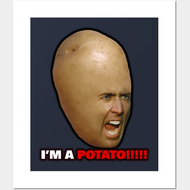 I'm a Potato! Wall Art by muskitt